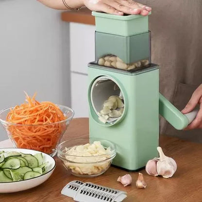 Cortador Rallador Multifuncional 3 en 1 – Cocina Fácil, Rápida y Segura | Para Verduras, Quesos y Más