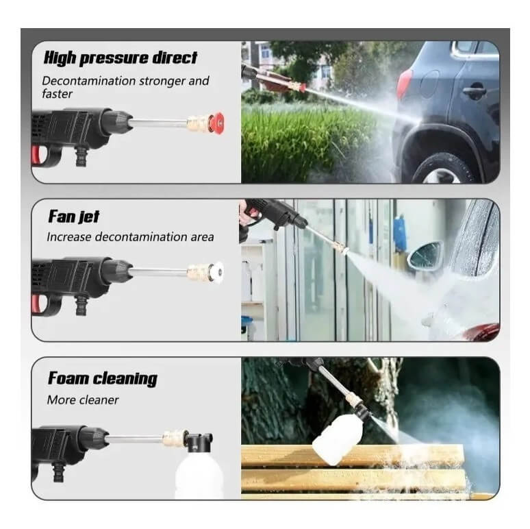 Hidrolavadora Inalámbrica 48V para Limpeza de Carros, Motos e Exteriores – Envío Gratis en Colombia + REGALO Mini aspiradora 🎁