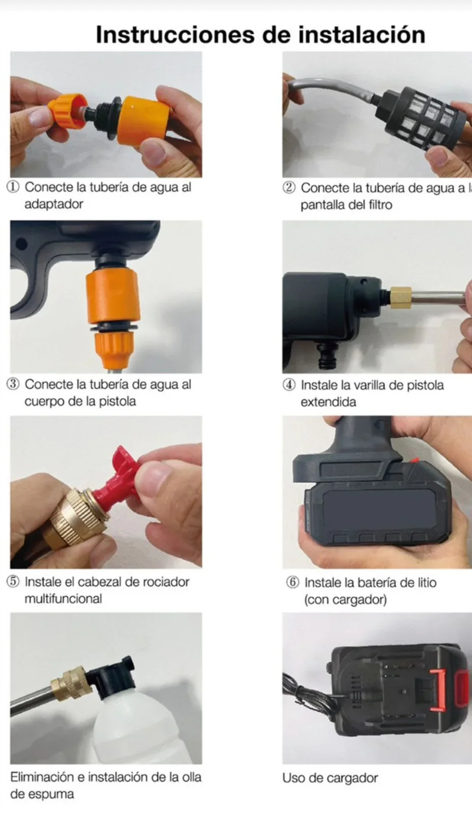 Hidrolavadora Inalámbrica 48V para Limpeza de Carros, Motos e Exteriores – Envío Gratis en Colombia + REGALO Mini aspiradora 🎁