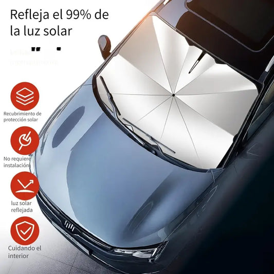 ¡ADIÓS VOLANTE QUEMADO! 🛡️ Parasol Anti-UV para Autos - 20°C Menos al Instante | Pago Contra Entrega + 50% OFF