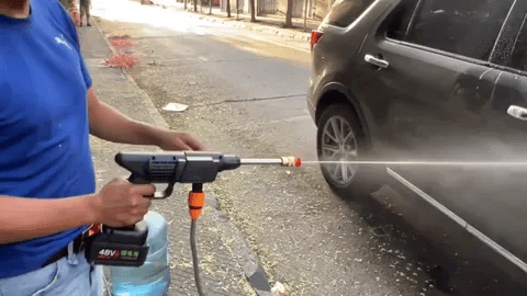 Hidrolavadora Inalámbrica 48V para Limpeza de Carros, Motos e Exteriores – Envío Gratis en Colombia + REGALO Mini aspiradora 🎁